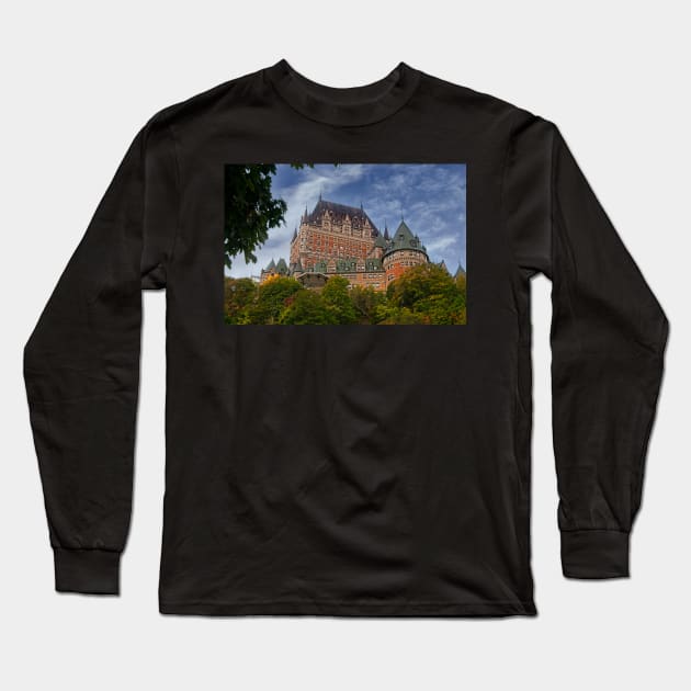 Château Frontenac, Quebec, Canada Long Sleeve T-Shirt by MartynUK